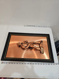 Peter Friedling's Copper 3D Framed Wall Hanging Art The Truckman