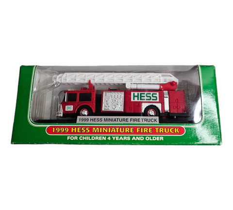 1999 Hess Miniature Ladder Fire Truck with Lights
